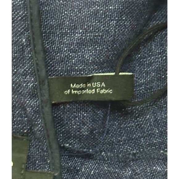 THEORY 100% Linen Terena Wide Leg Pants Chambray Minimalist Career Preppy Blue 6 - Picture 6 of 9